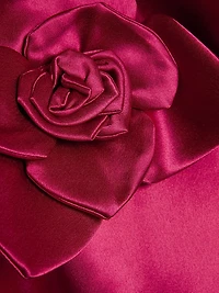 Flor Satin Button-Front Shirt