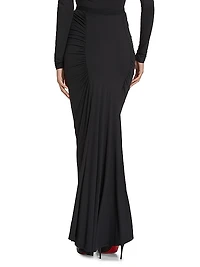 Echauffe Ruched Jersey Maxi Skirt