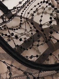 Ondule Embroidered Lace Mini Slip