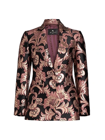 Paisley Metallic Blazer
