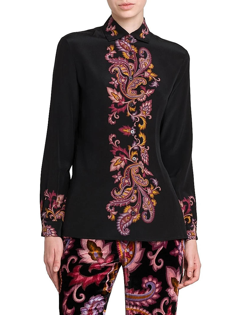 Paisley Silk Shirt