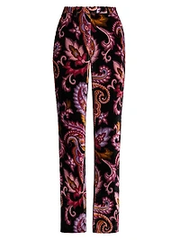 Paisley Slim-Fit Trousers