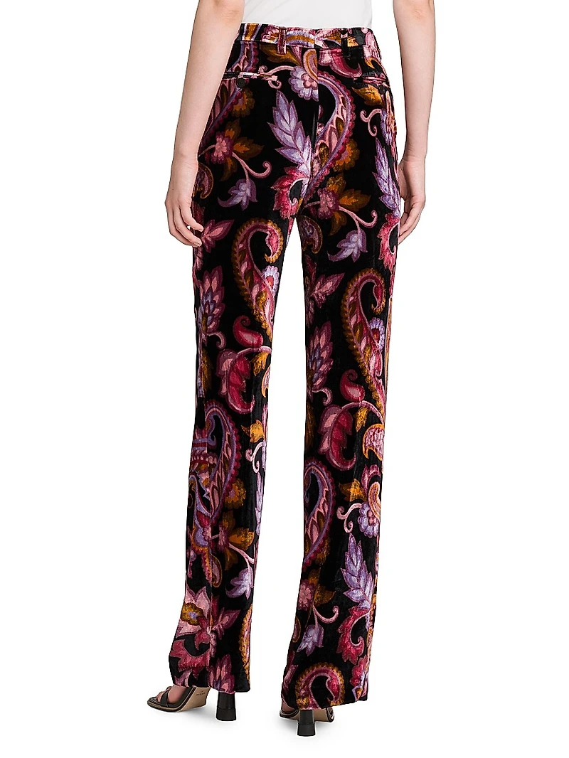 Paisley Slim-Fit Trousers