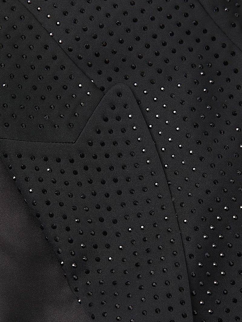 Willow Hotfix Stretch-Silk Self-Tie Jacket