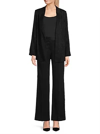 Willow Hotfix Stretch-Silk Self-Tie Jacket