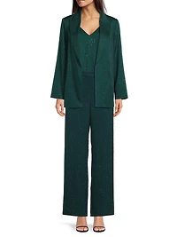 Willow Hotfix Stretch-Silk Self-Tie Jacket