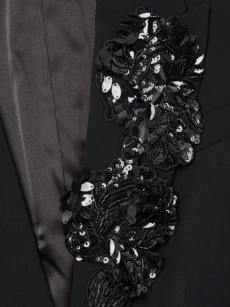 Cassandra Embellished Appliqué Blazer