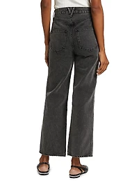 Dylan Crystal-Embellished High-Rise Straight-Leg Jeans