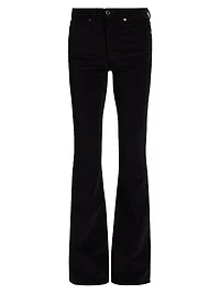 Beverly Velvet Mid-Rise Boot-Cut Jeans