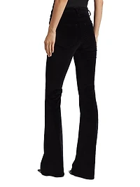 Beverly Velvet Mid-Rise Boot-Cut Jeans