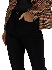 Beverly Velvet Mid-Rise Boot-Cut Jeans