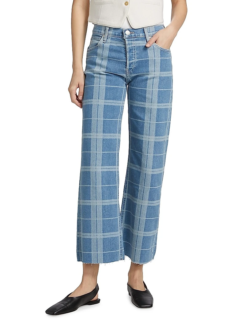 Rosie High-Rise Wide-Leg Ankle Jeans