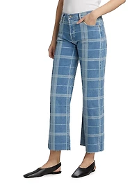Rosie High-Rise Wide-Leg Ankle Jeans