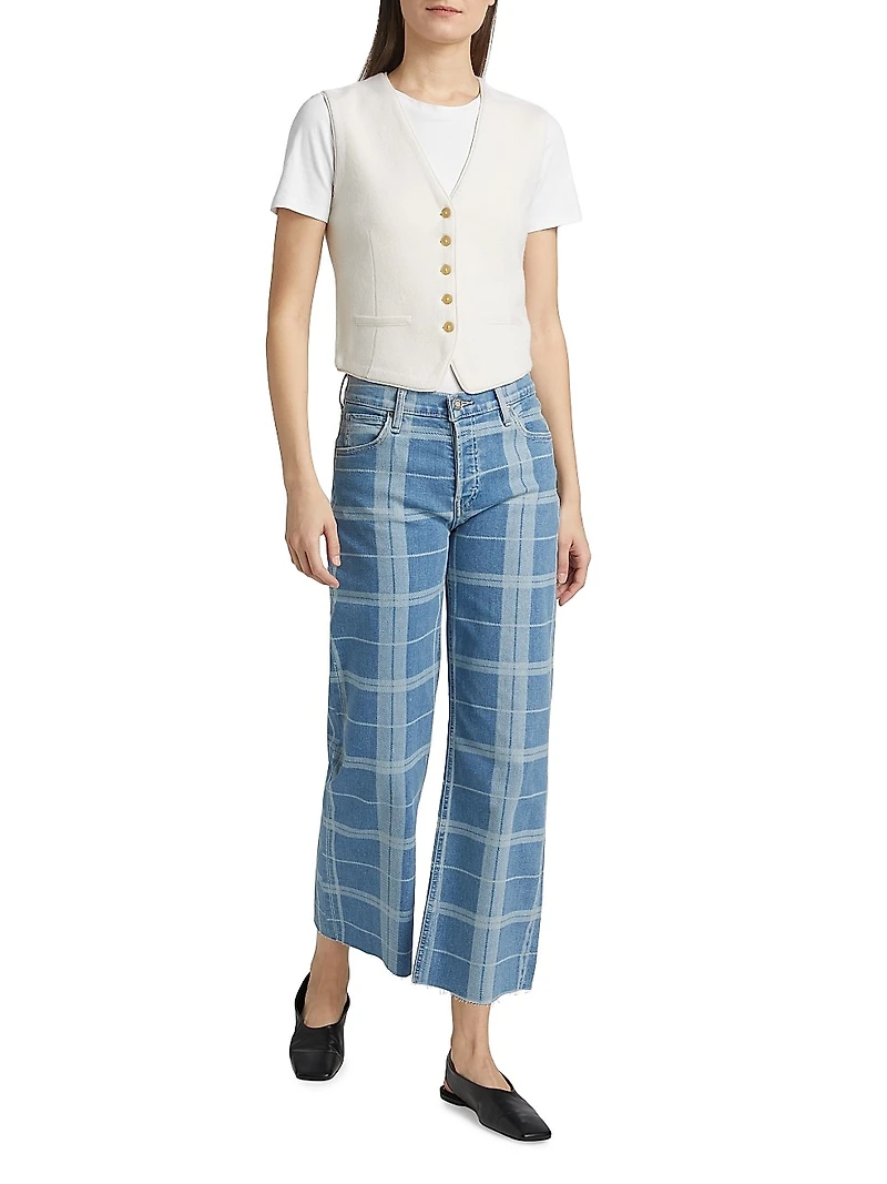 Rosie High-Rise Wide-Leg Ankle Jeans