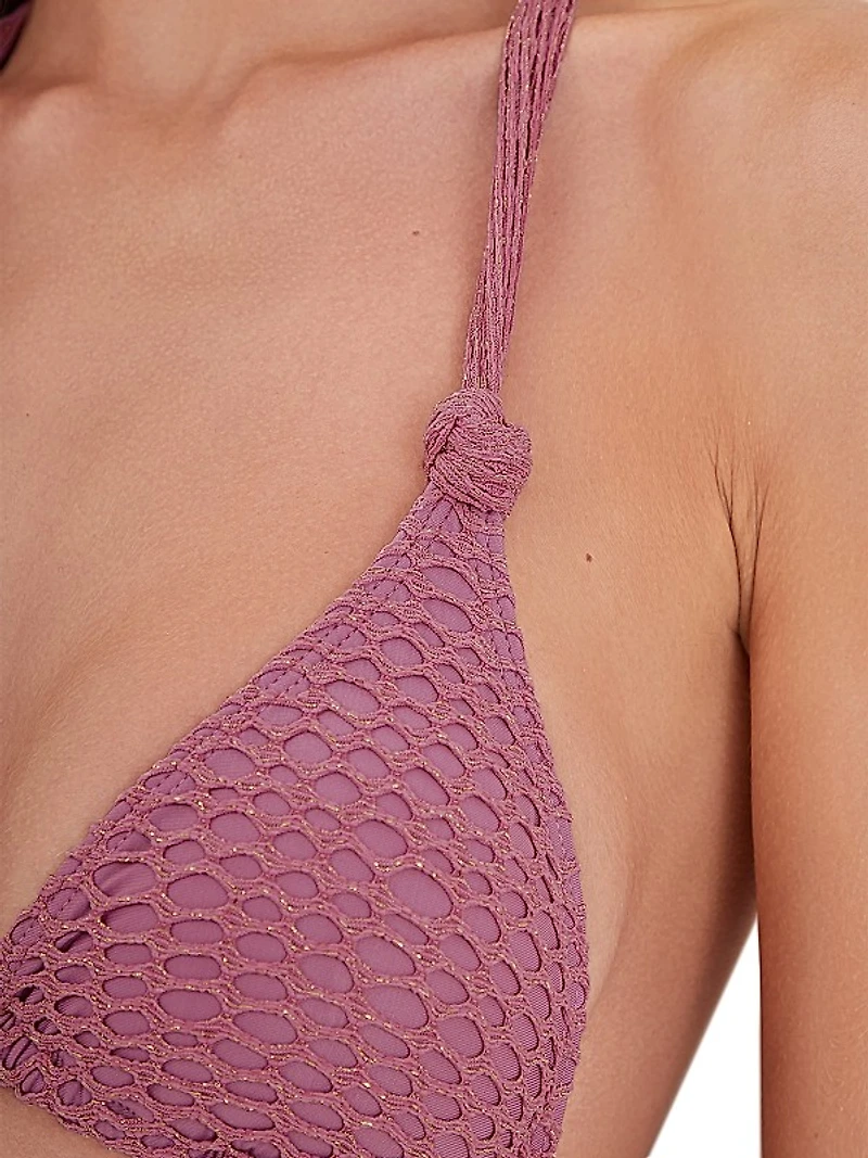 Solid Lee Triangle Bikini Top