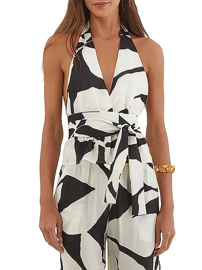Bossa Lea Halterneck Blouse