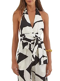 Bossa Lea Halterneck Blouse