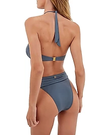 Solid Holly Carol Bikini Top