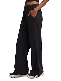 Fleece Wide-Leg Pants