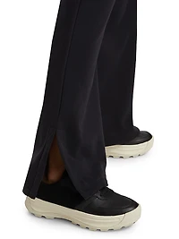 Fleece Wide-Leg Pants