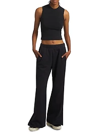 Fleece Wide-Leg Pants