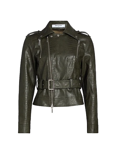 Reed Faux-Leather Biker Jacket