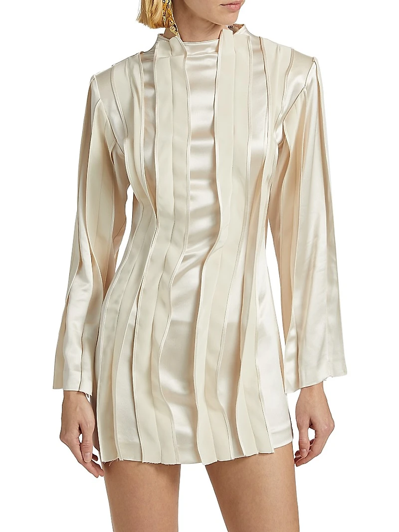 Enzo Satin Minidress