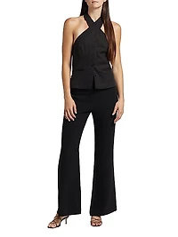 Cameron Crepe Flared Pants