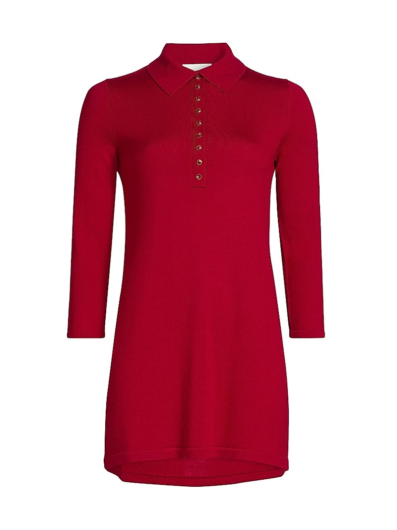 Luell Wool Polo Minidress