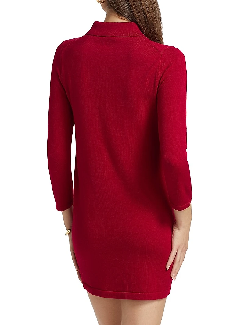 Luell Wool Polo Minidress