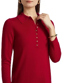 Luell Wool Polo Minidress