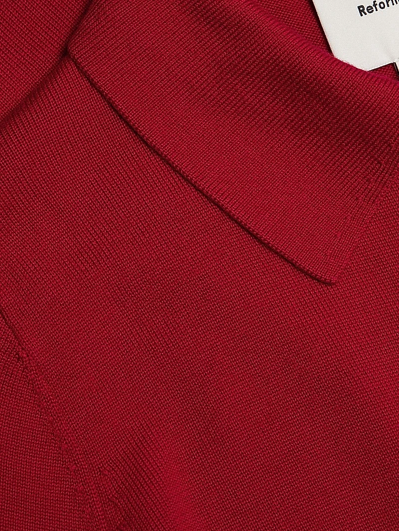 Luell Wool Polo Minidress