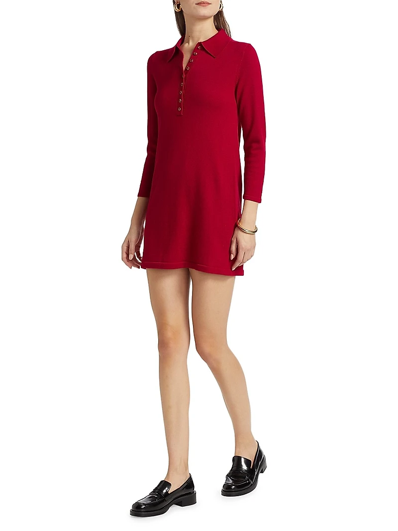 Luell Wool Polo Minidress