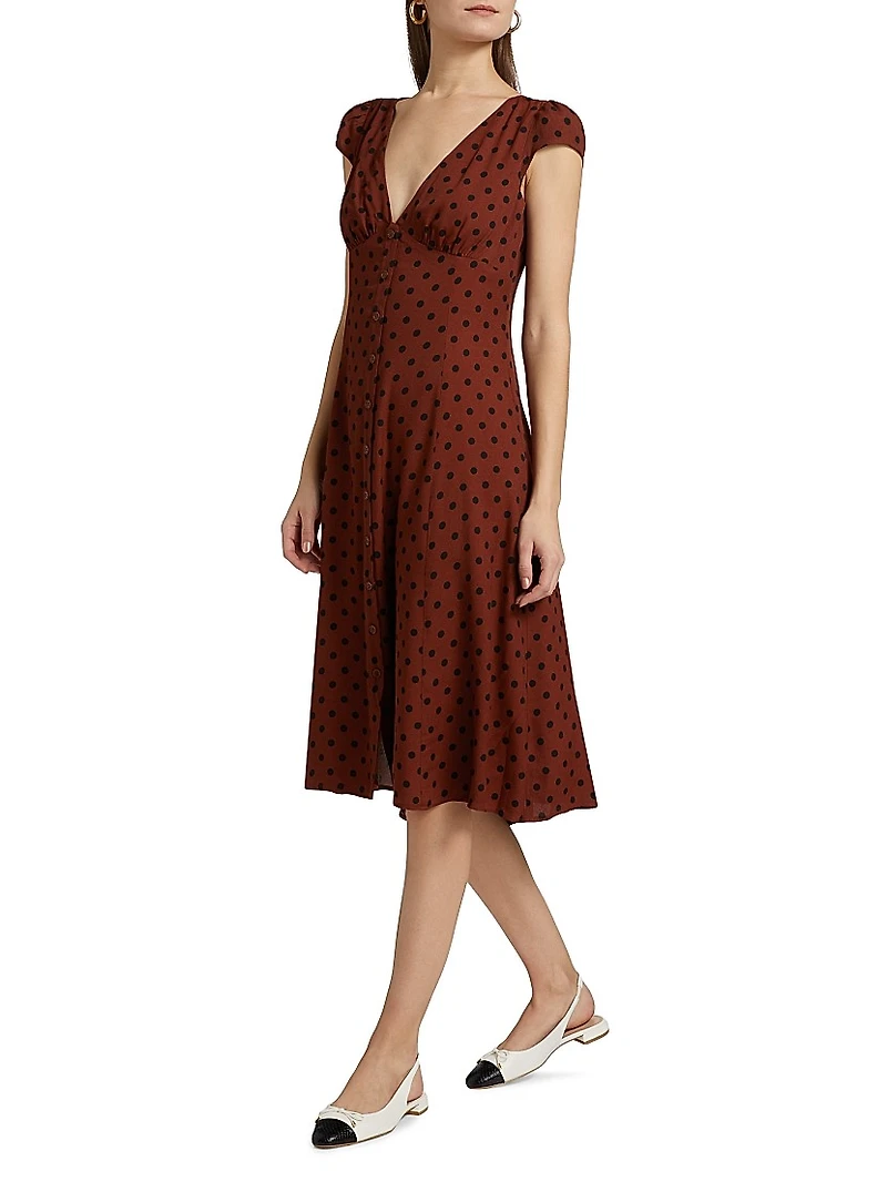Wilda Polka-Dot Dress