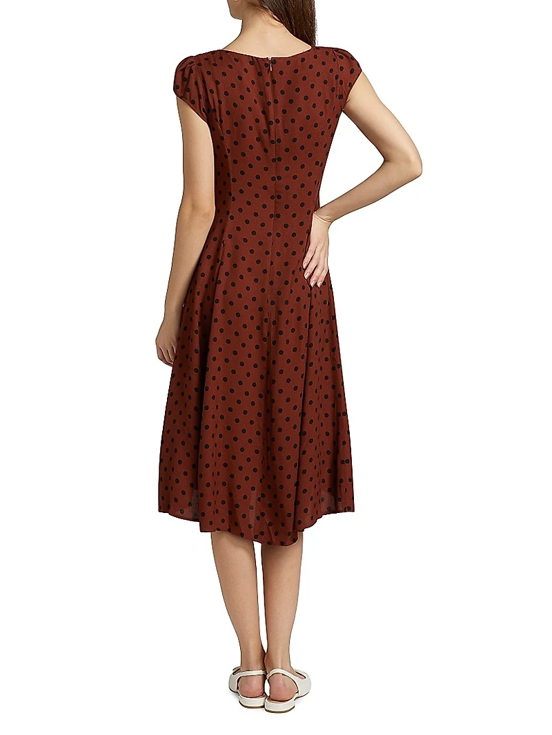 Wilda Polka-Dot Dress