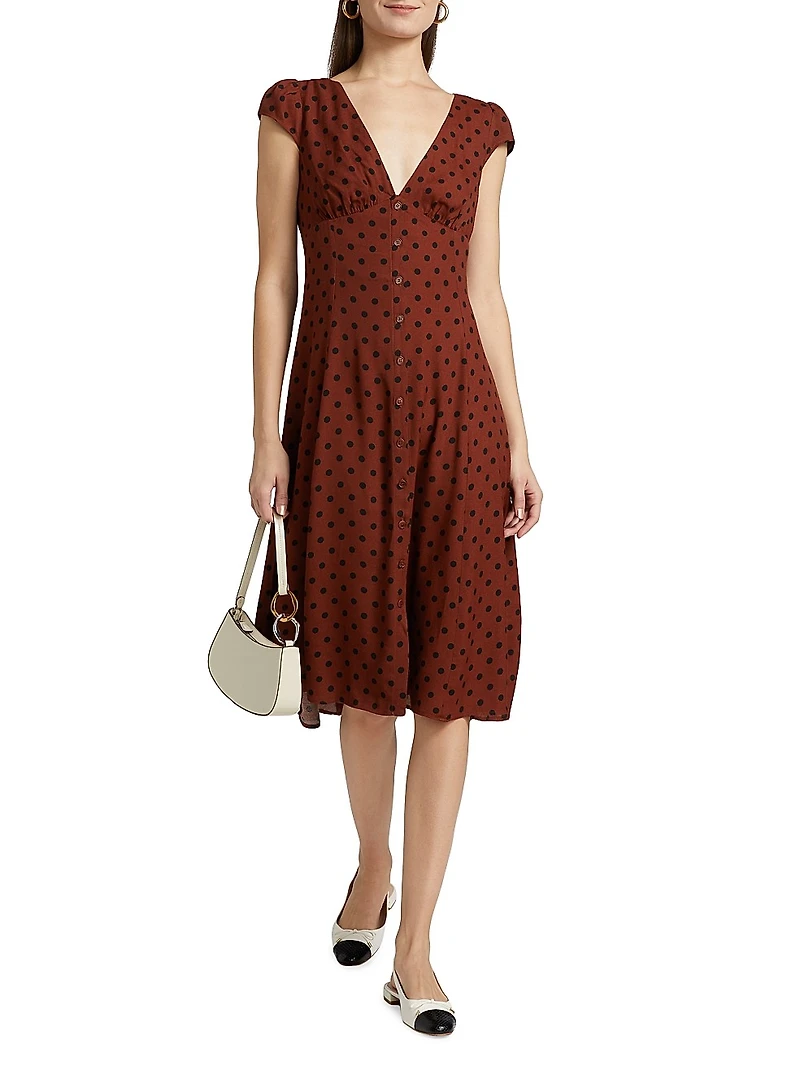 Wilda Polka-Dot Dress