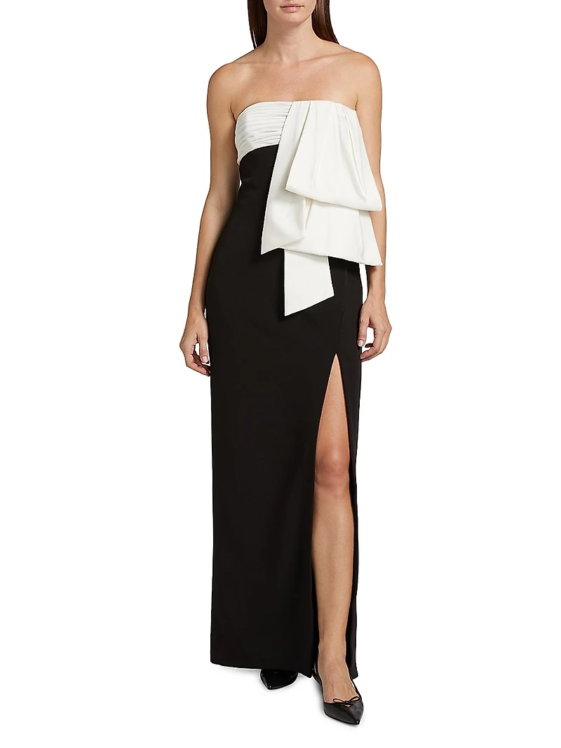 Melodie Two-Tone Bow Gown