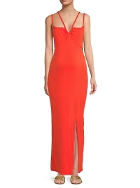 Bella Maternity Cut-Out Sleeveless Maxi Dress