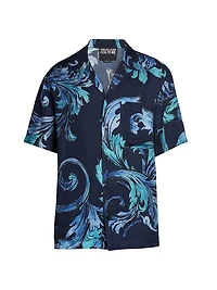 Barocco Short-Sleeve Camp Shirt