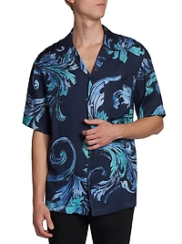 Barocco Short-Sleeve Camp Shirt