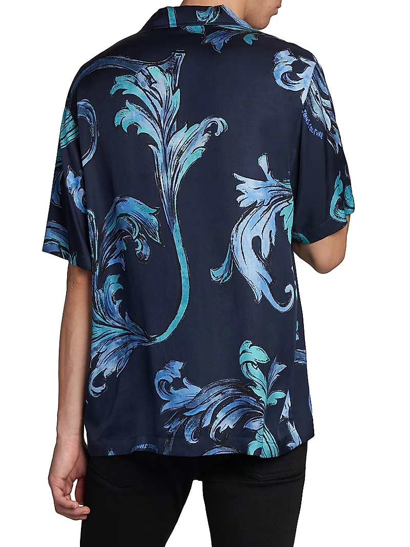 Barocco Short-Sleeve Camp Shirt