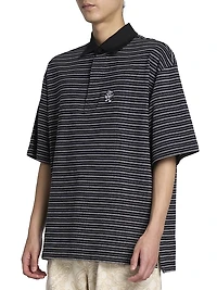Kenzo x Verdy Elephant Striped Cotton Polo Shirt