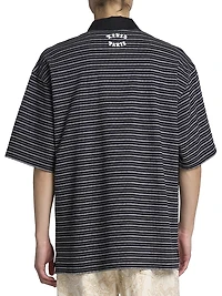 Kenzo x Verdy Elephant Striped Cotton Polo Shirt