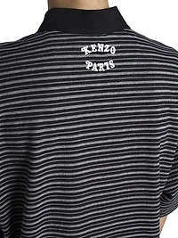 Kenzo x Verdy Elephant Striped Cotton Polo Shirt