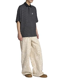 Kenzo x Verdy Elephant Striped Cotton Polo Shirt