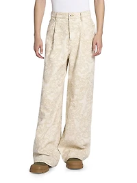 Kenzo x Verdy Embroidered Denim Straight-Leg Jeans