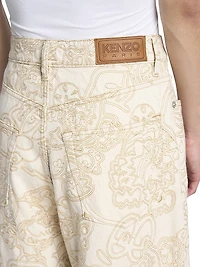 Kenzo x Verdy Embroidered Denim Straight-Leg Jeans