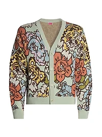 Kenzo x Verdy Intarsia-Knit V-Neck Cardigan