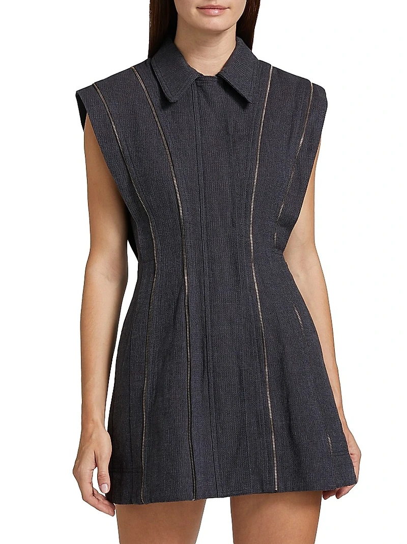 Wakefield Cotton-Linen Minidress