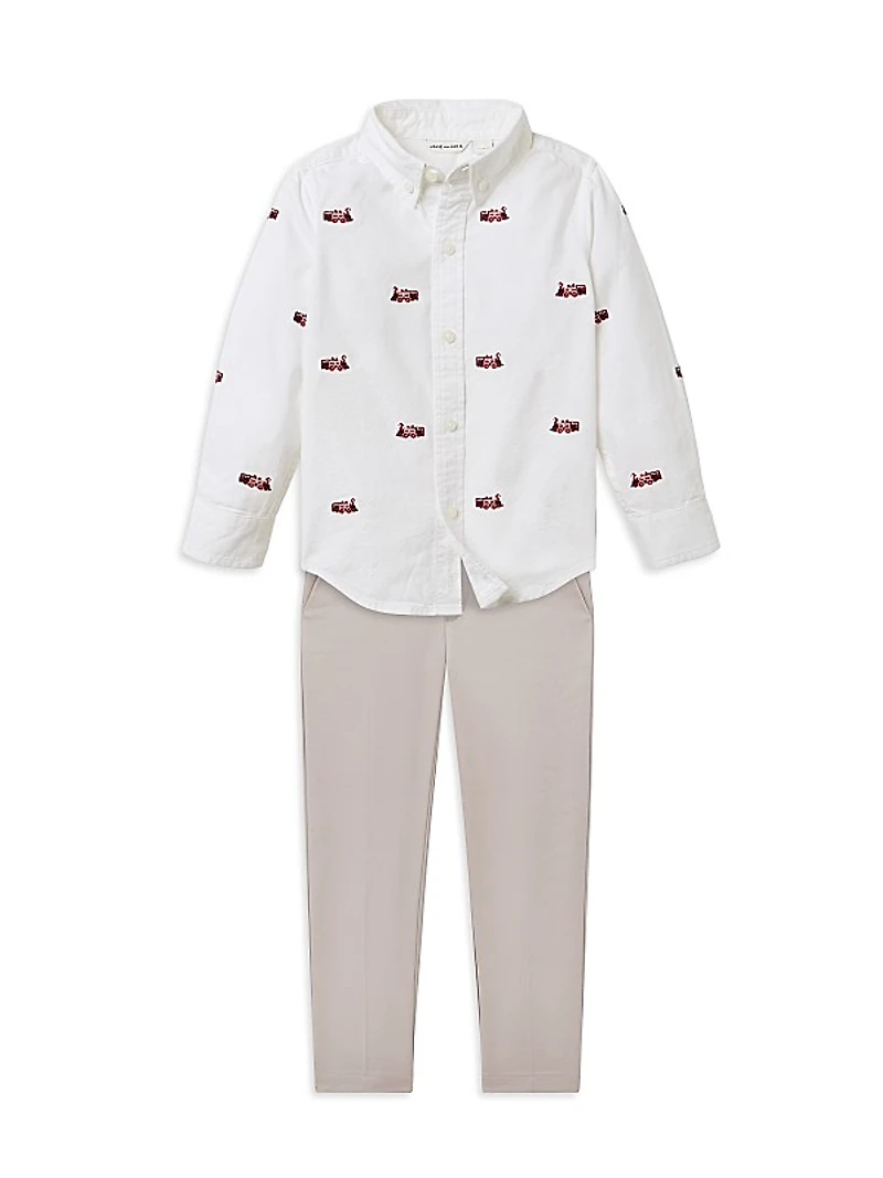 Baby Boy's, Little Boy's & Boy's The Embroidered Oxford Shirt